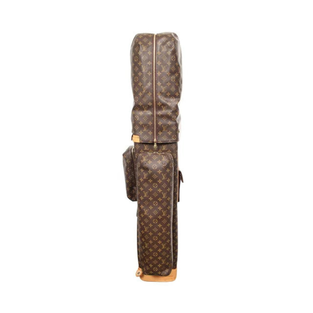 Louis Vuitton Sac Golf Caddy Bag Club Case Canvas Leather Top Handle Bag Brown